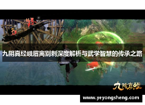 九阴真经峨眉离别刺深度解析与武学智慧的传承之路
